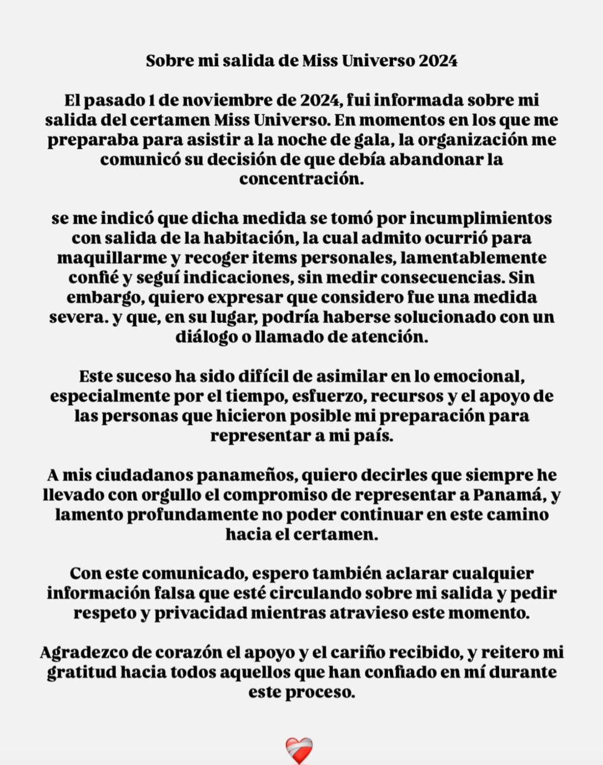 ‘Error juvenil’, audios o algo más: El director de Miss Panamá evita ‘temas sensitivos’ en la expulsión de Italy Mora