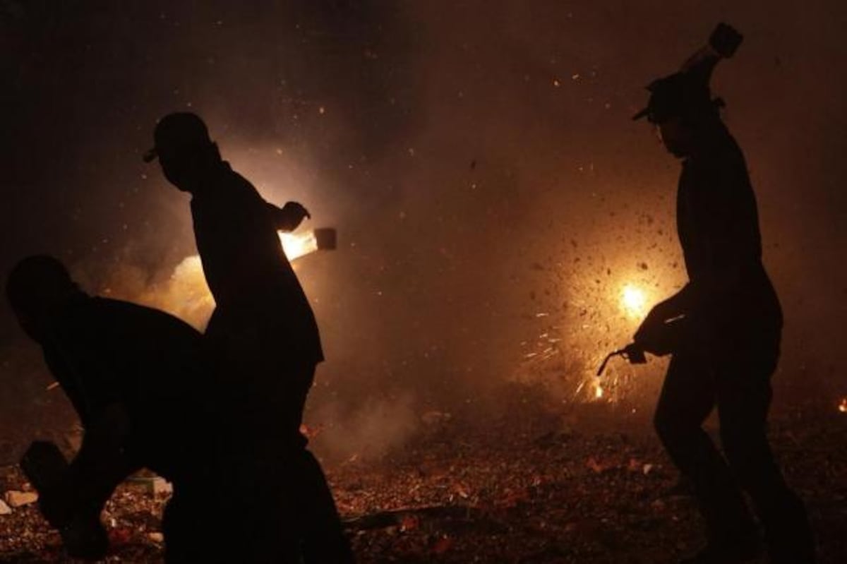 Hoy se entierra la sardina, fiesta y humo de buco pirotecnia: Las Tablas cierra con su clásico ‘topón’