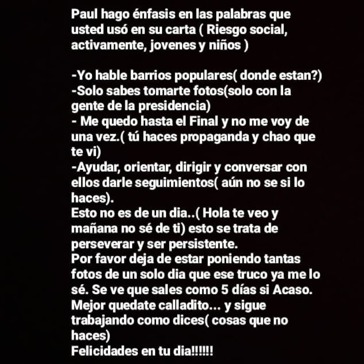 ‘Ayayai’. Paul MacDonald justifica su salario y ‘Xocolike’ de ‘La Cáscara’ le dice que él solo sabe tomarse fotos 