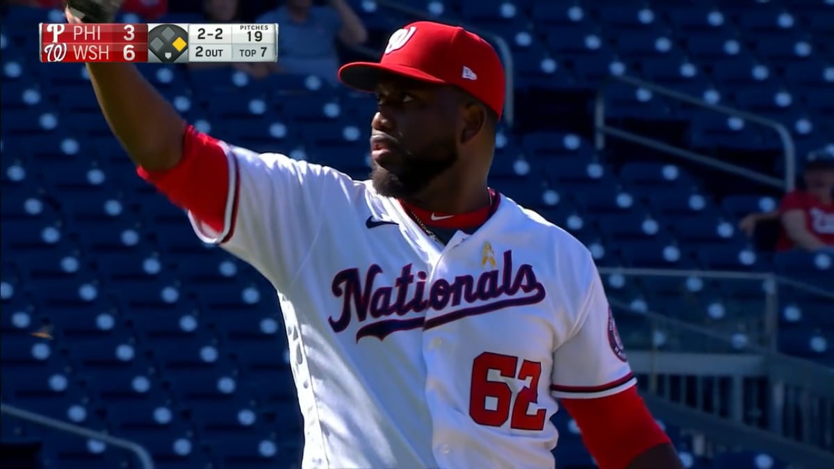 Panameño Baldonado debuta en Grandes Ligas ponchando a Bryce Harper