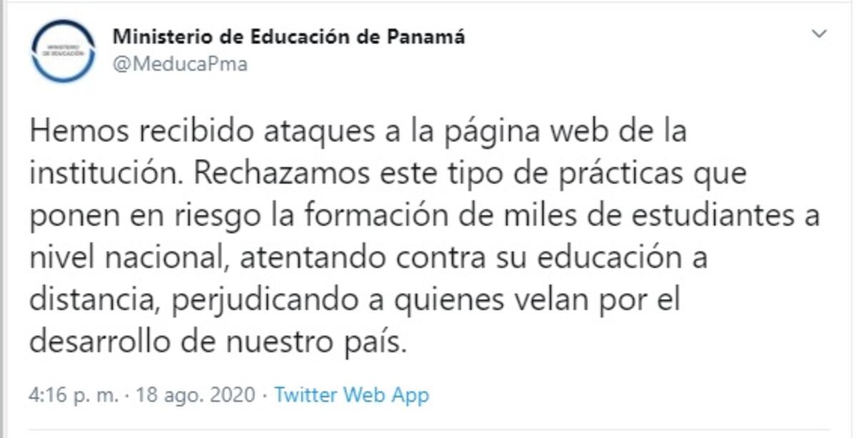 Meduca confirma ataque cibernético a su plataforma. Cuenta Anonymous se lo acredita. Advierte a la ministra que su contraseña es muy fácil