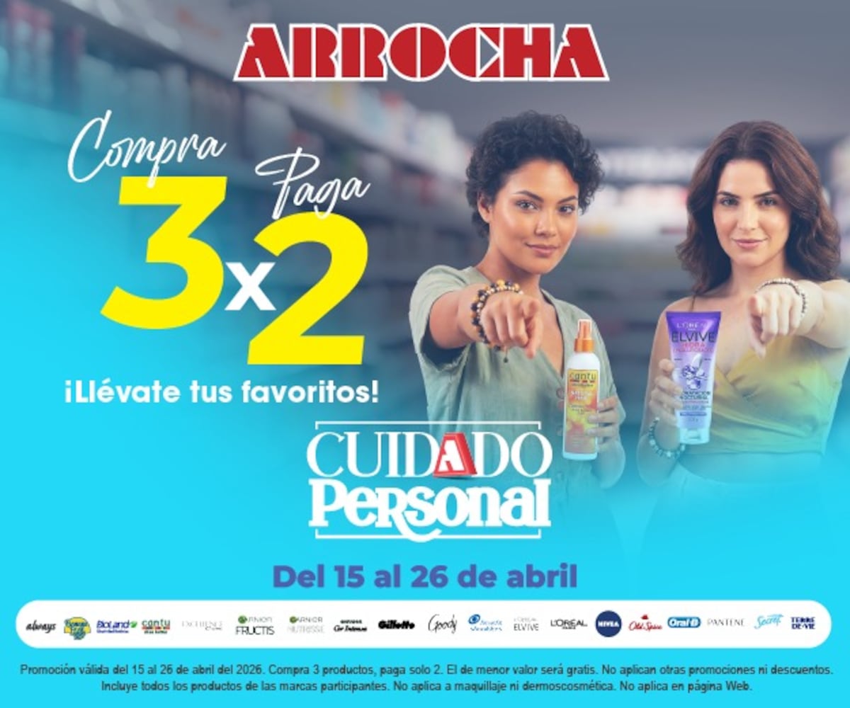 ¡Solo en Arrocha! Llega el 3x2 en cuidado personal para consentirte y elegirte