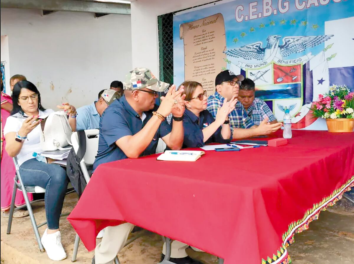 MEDUCA avanza en la mejora de escuelas en la comarca con aulas modulares