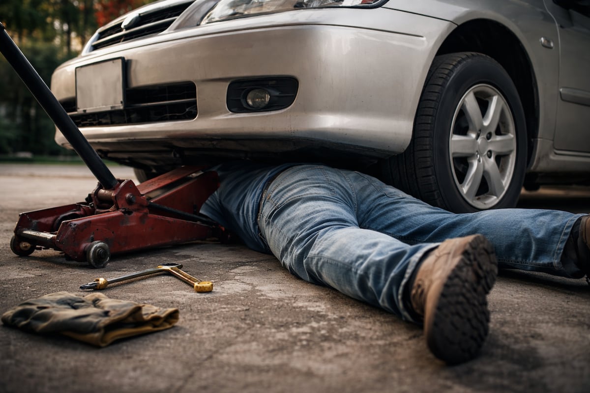 Gato le falla y hombre muere aplastado por vehículo que reparaba en Tataré