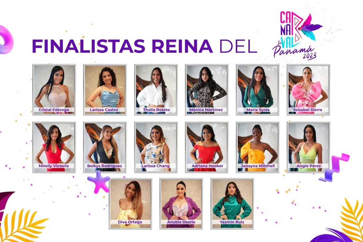 Conoce las 15 bellezas que concursarán para ser la reina del carnaval de Panamá