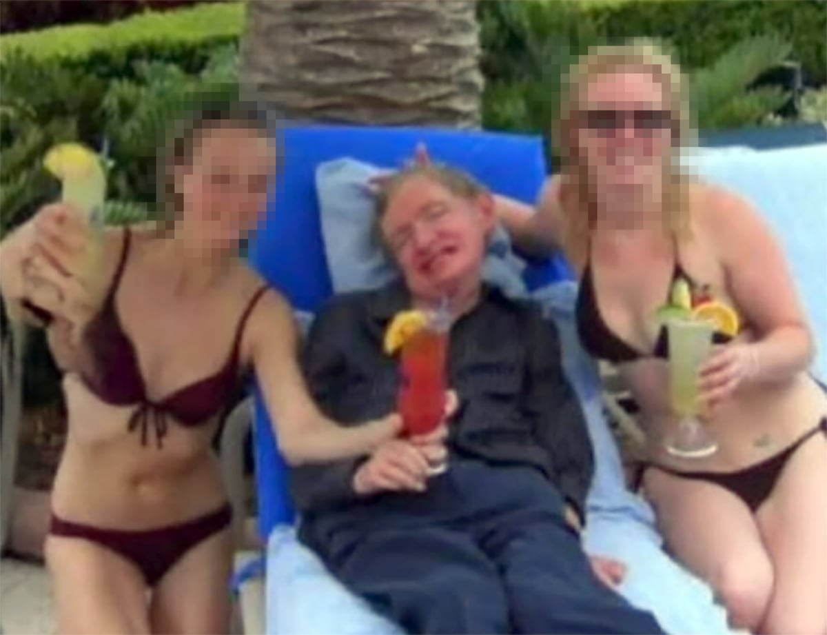 Stephen Hawking y Epstein: foto de chicas en bikini reabre polémica