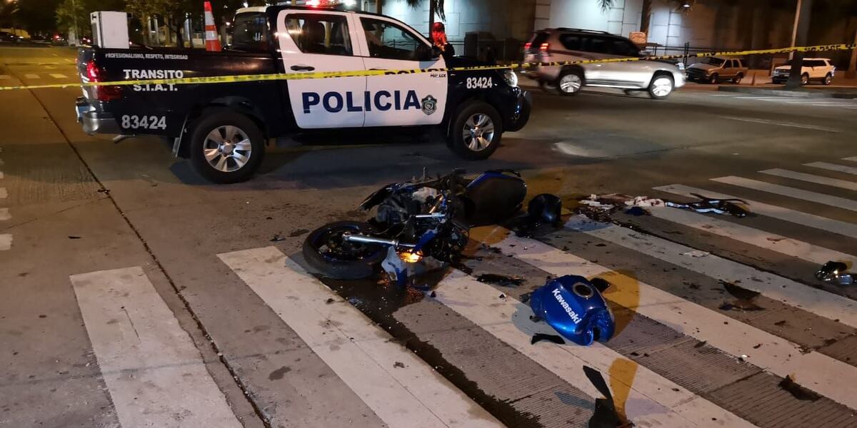 Lamentable: Fallece motorizado tras fuerte accidente de tránsito en Costa del Este