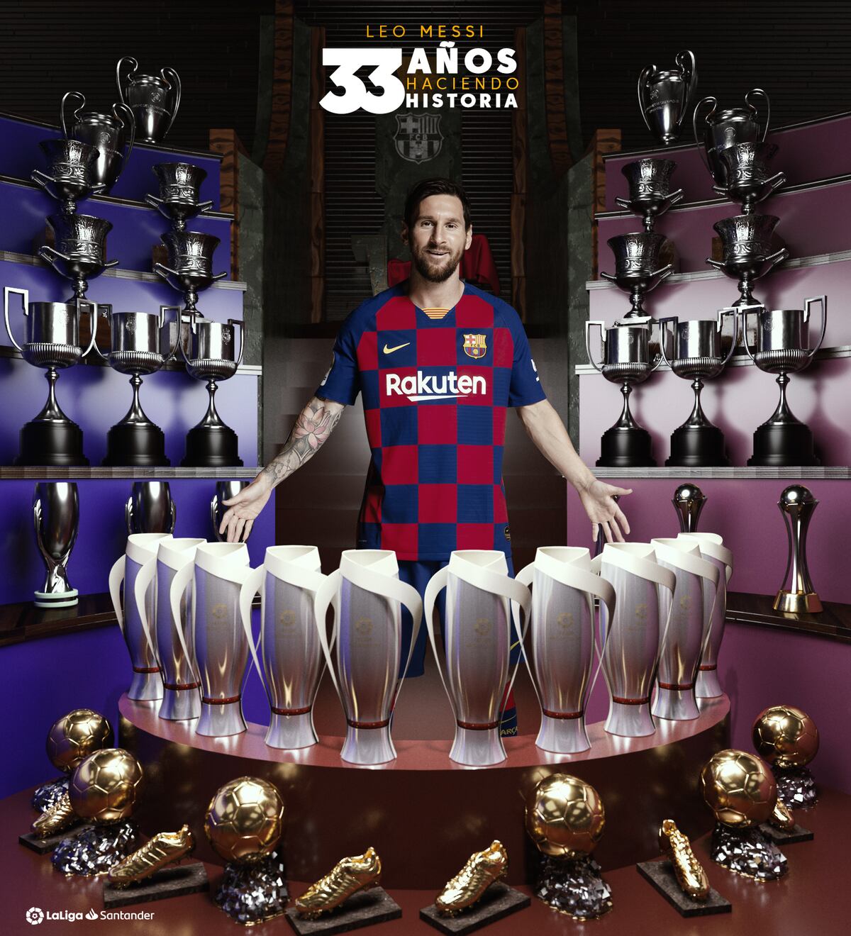  Leo Messi cumple 33 años siendo un jugador de un solo club. Video