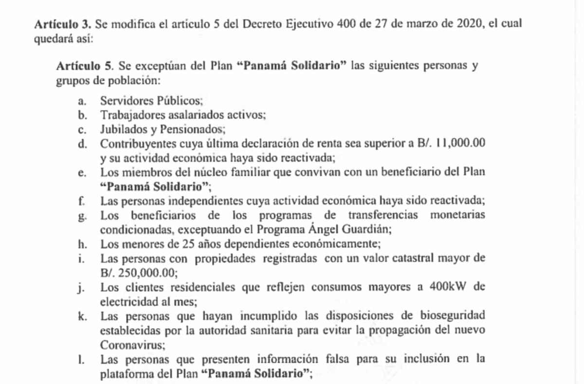 Anuncian cambios. Entérese quiénes ya no podrán recibir vales y bonos solidarios. Gobierno Nacional ajusta algunos criterios 