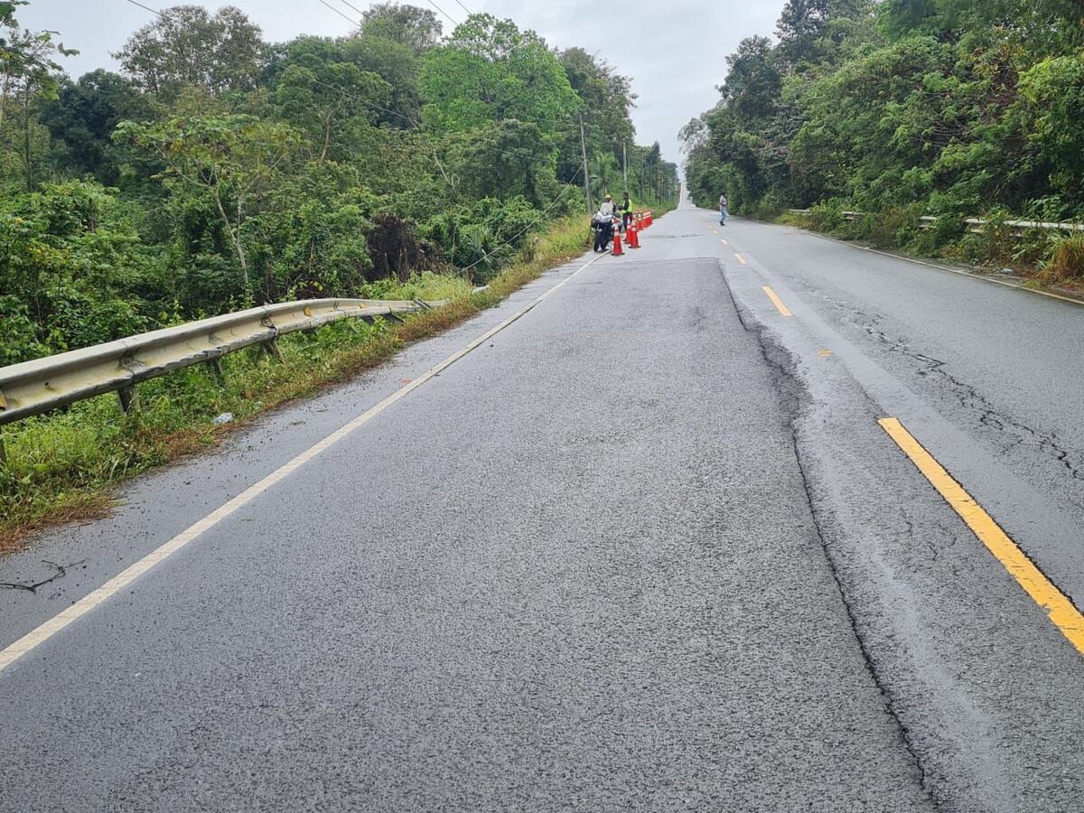 Vía en Darién no tiene baches, al menos, no donde se accidentó el cisterna, según el MOP