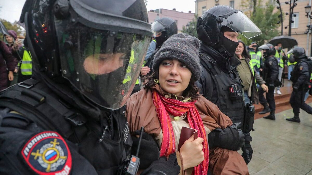 Protestas en Rusia en el primer aniversario de la guerra con Ucrania