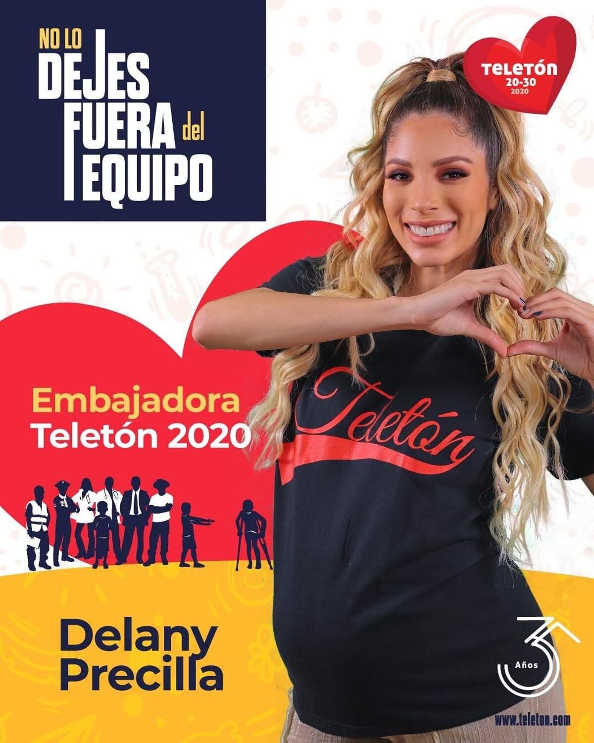 Delany Precilla ya no será la embajadora de la Teletón, tras revuelo en Twitter