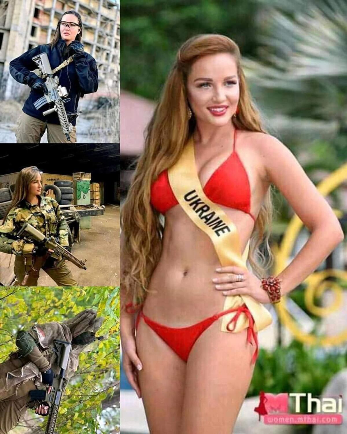 Anastasiia Lenna, la Miss Ucrania que toma las armas para defender a su patria