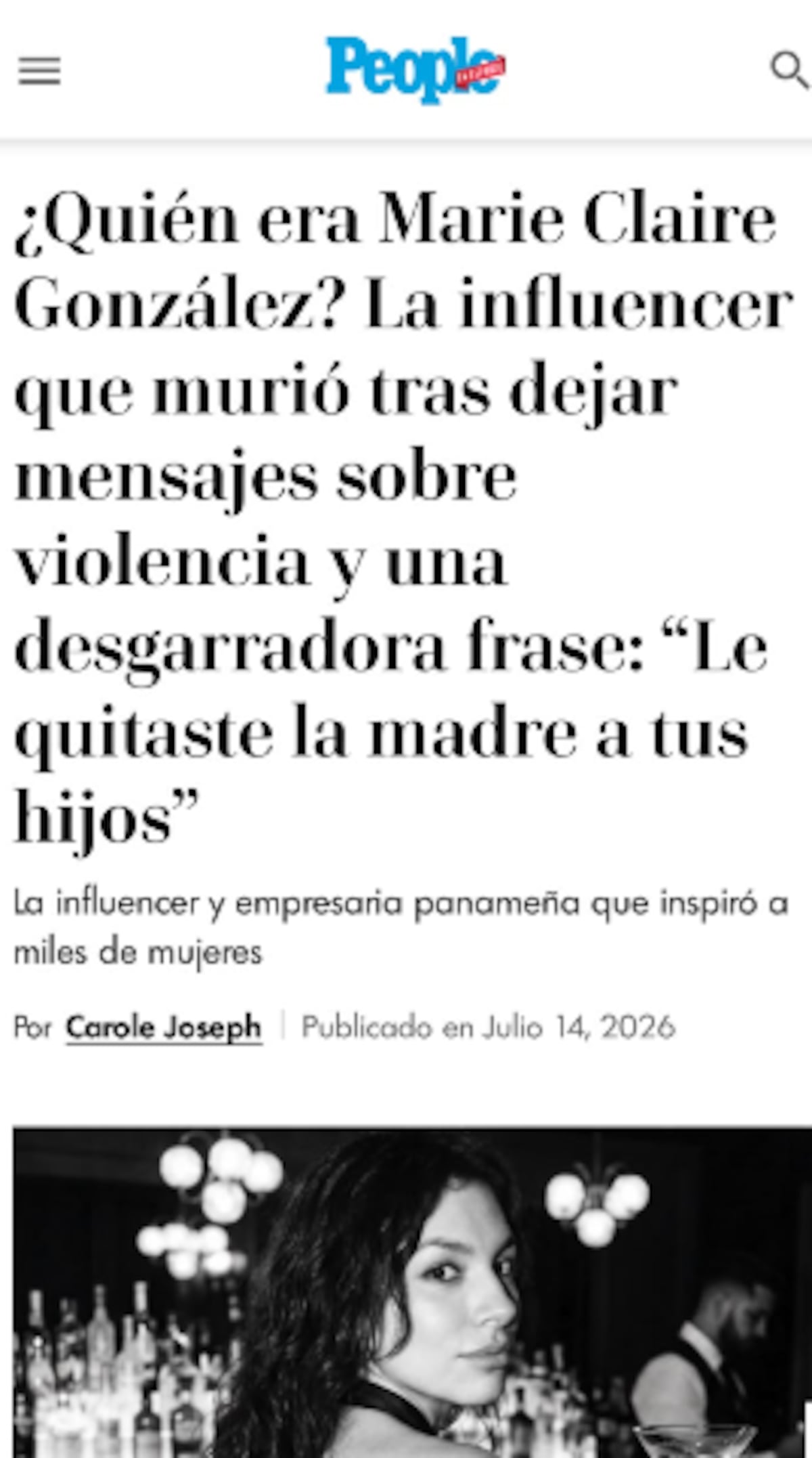 Muerte de Marie Claire González trasciende fronteras: medios internacionales destacan sus publicaciones sobre presunto maltrato psicológico de su expareja