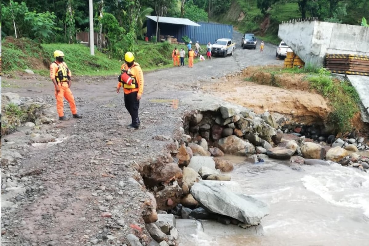 Chiguirí Arriba, al norte de Penonomé, incomunicada por fuertes lluvias