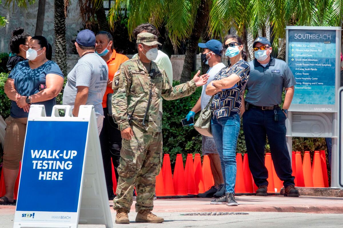 Florida rompió récord de casos de coronavirus en 24 horas, mientras escasean las camas