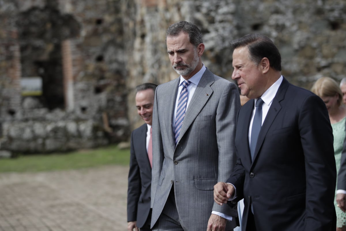 Varela da un paseo con el Rey Felipe VI por Panamá Viejo +Fotos