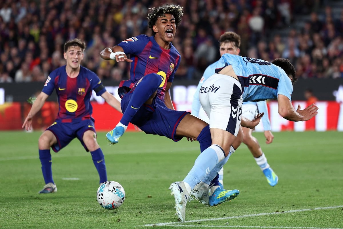 Lamine Yamal fuera de la cancha hasta estar 100% tras lesión muscular