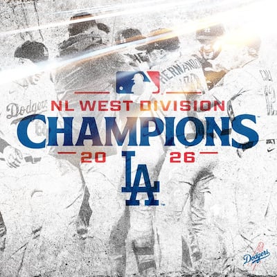 Dodgers convierten el Oeste en su territorio y celebran otro título de división