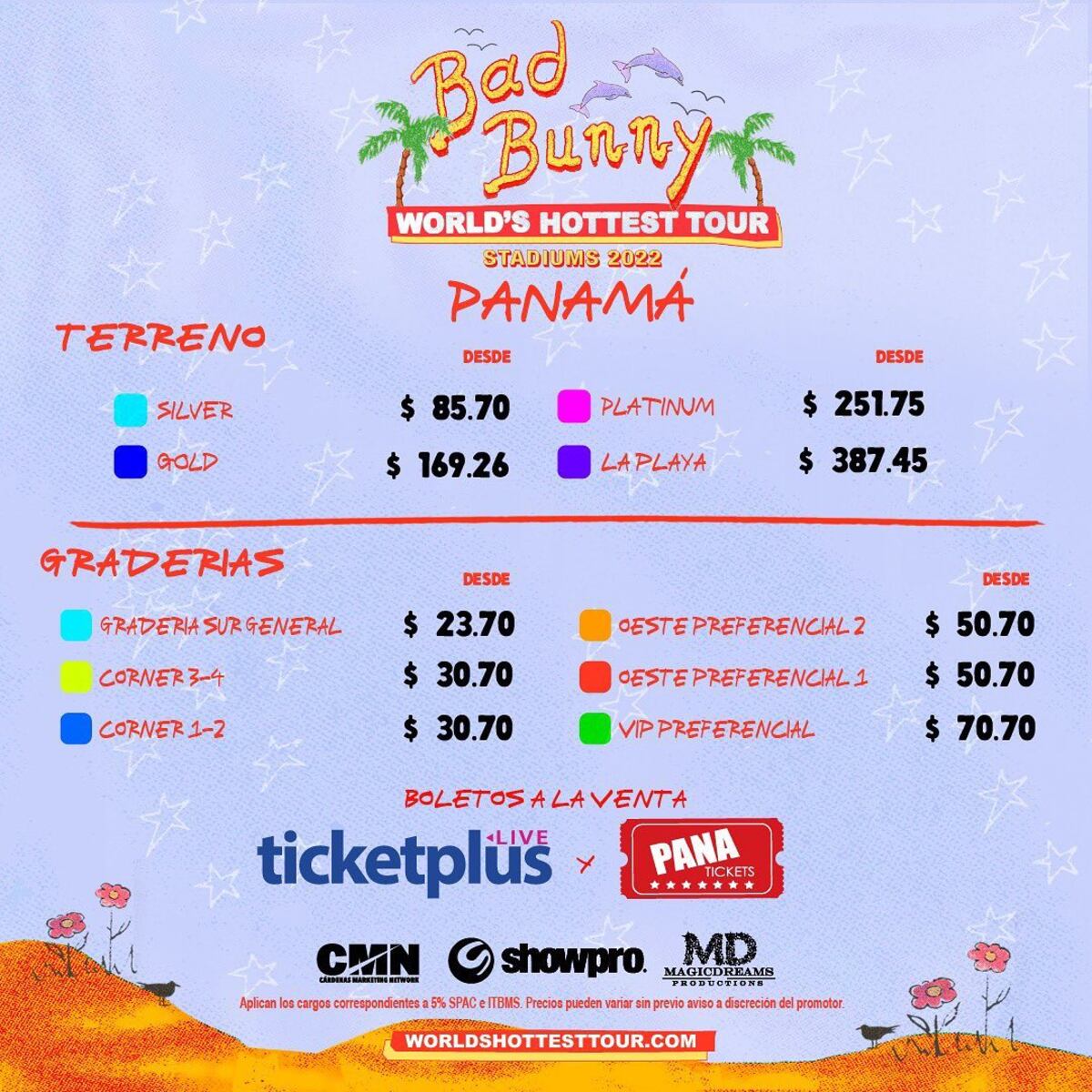 Locura. Fanáticos en Panamá pagan hasta más de $mil en reventa para ver a Bad Bunny. Cuidado con las estafas