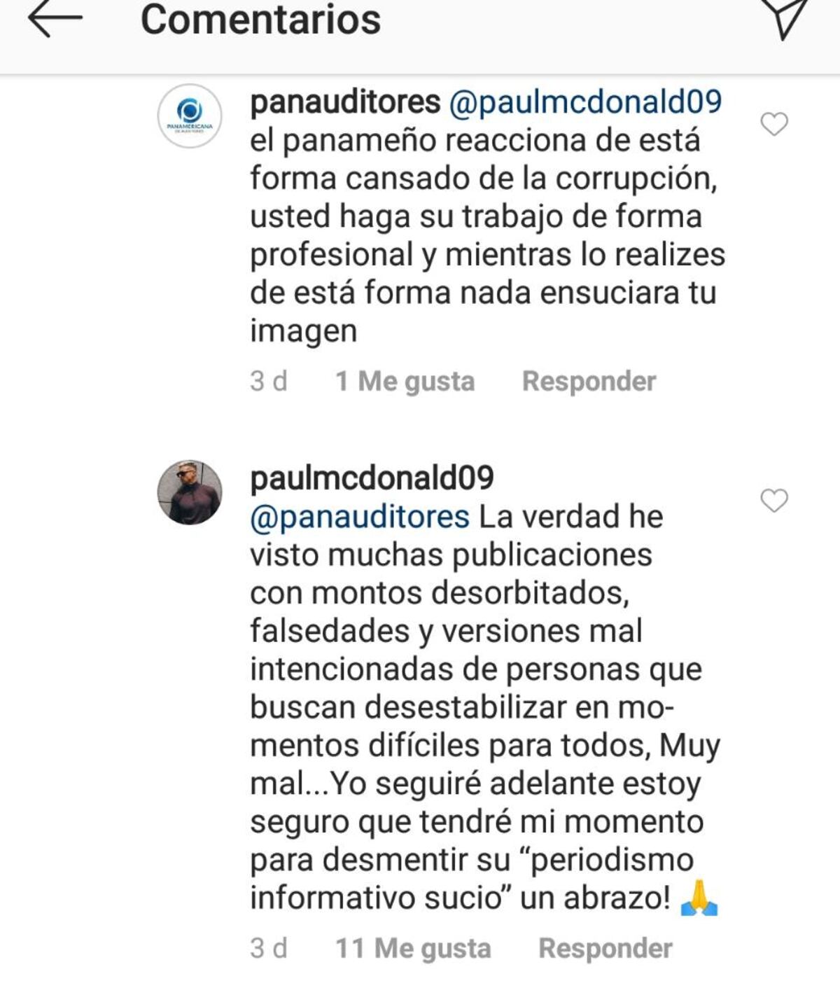 Paul Mcdonald se defiende de ataques y críticas: ‘Yo no tengo nada que aprovechar, a mi nadie me regala nada’ 