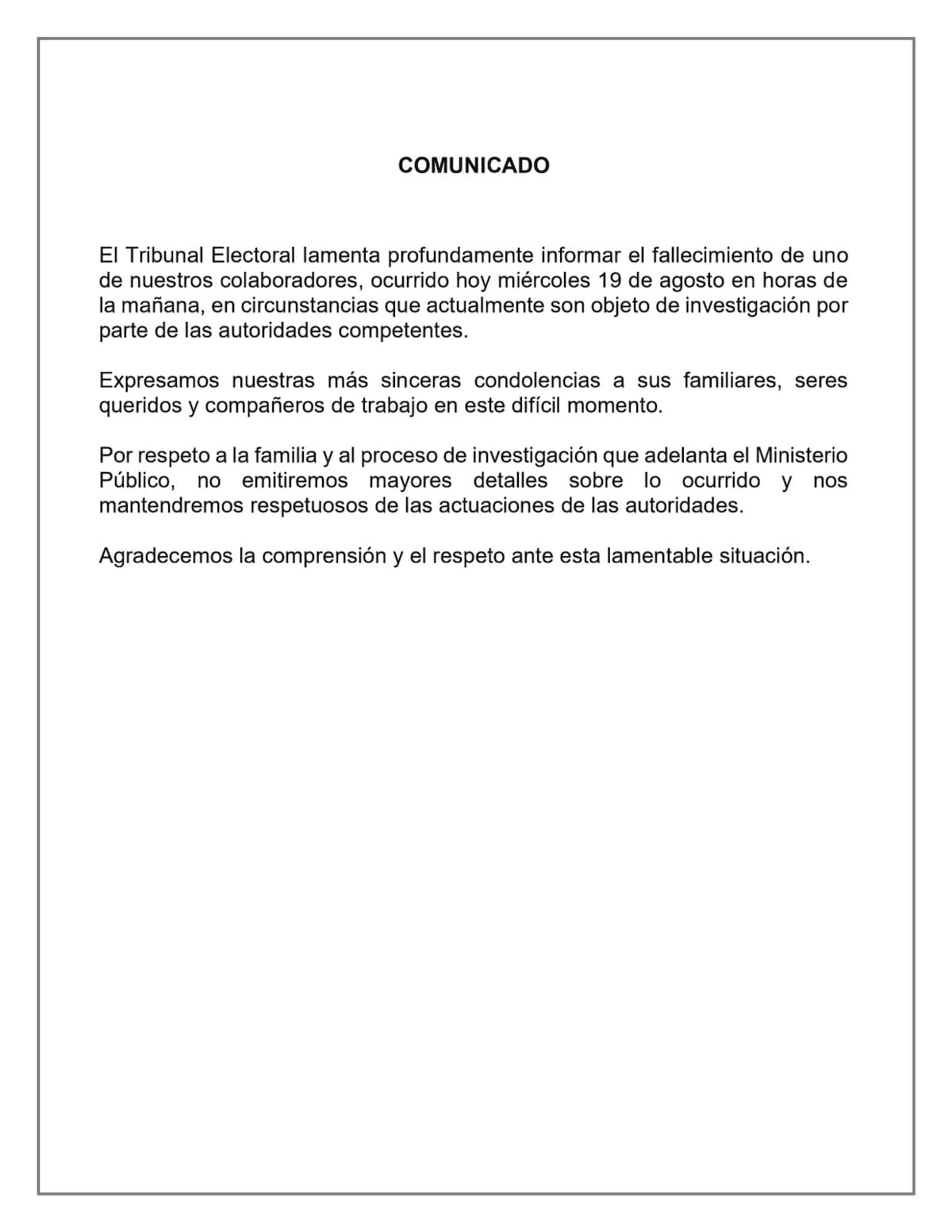Le faltaba poco para jubilarse. Tragedia y misterio en Ancón: muere fotógrafo Justo Marín tras caer de un segundo piso del Tribunal Electoral