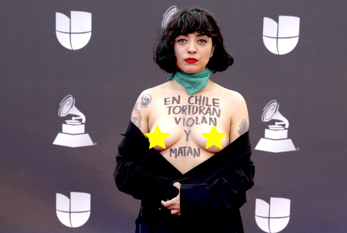 ¿Por qué Mon Laferte enseñó los pechos en los Grammys? +Foto