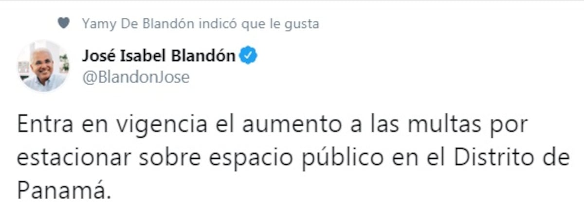 Atención. Entra en vigencia aumento de multas por estacionar sobre espacio público en Panamá