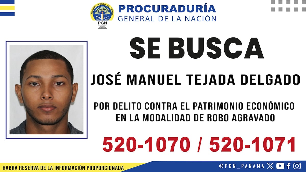 Se busca: José Tejada Delgado, el presunto líder de robo en San Francisco