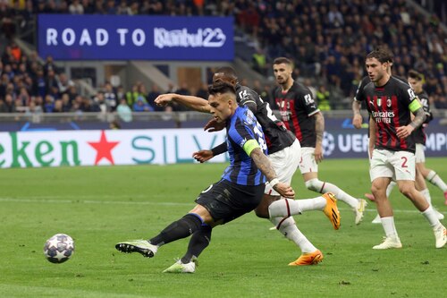 Lautaro anota un gol y se convierte en el verdugo del Milan