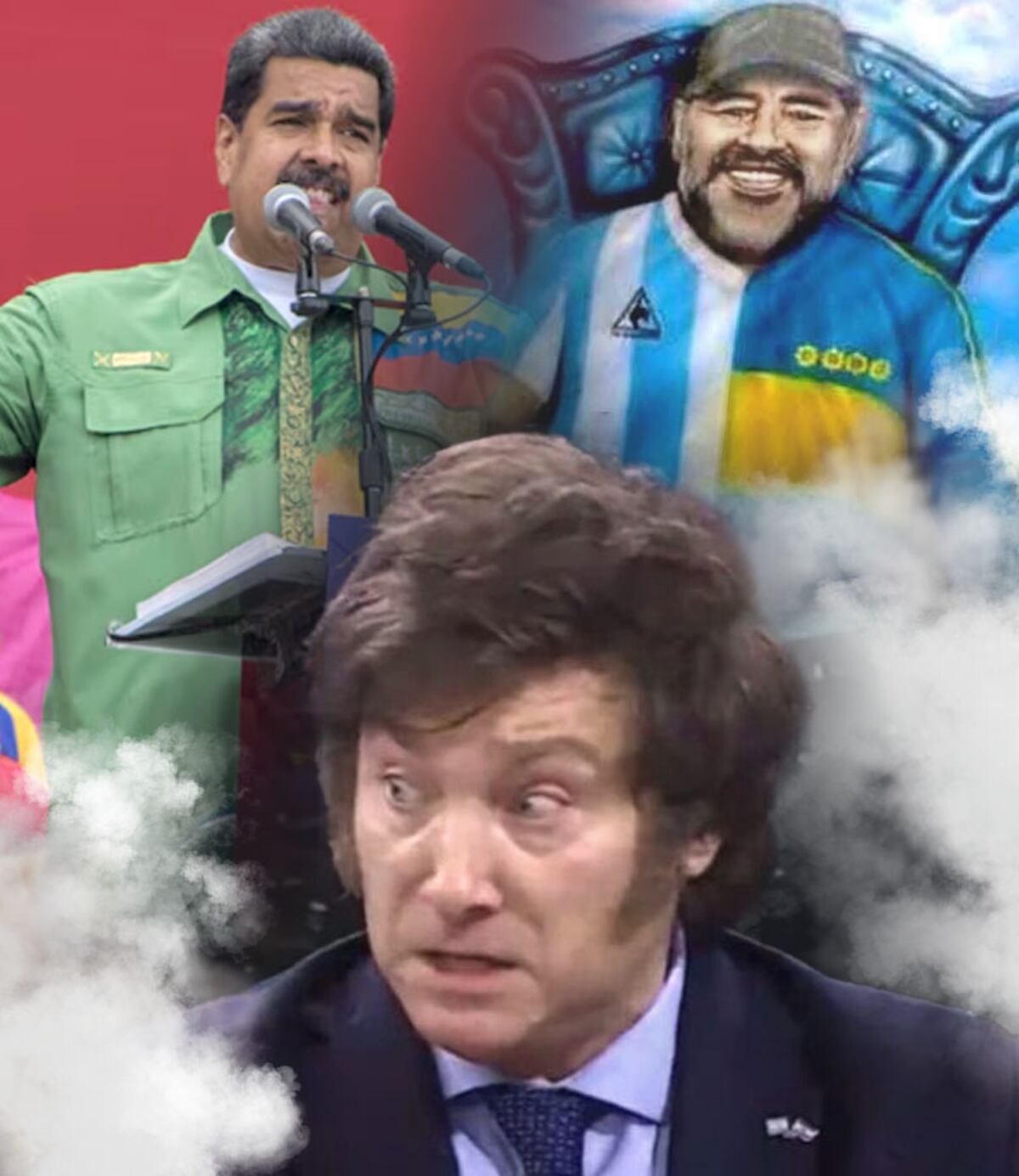 ¡Otra más de Maduro! Pide al “espíritu” de Maradona que jale las patas de Milei 