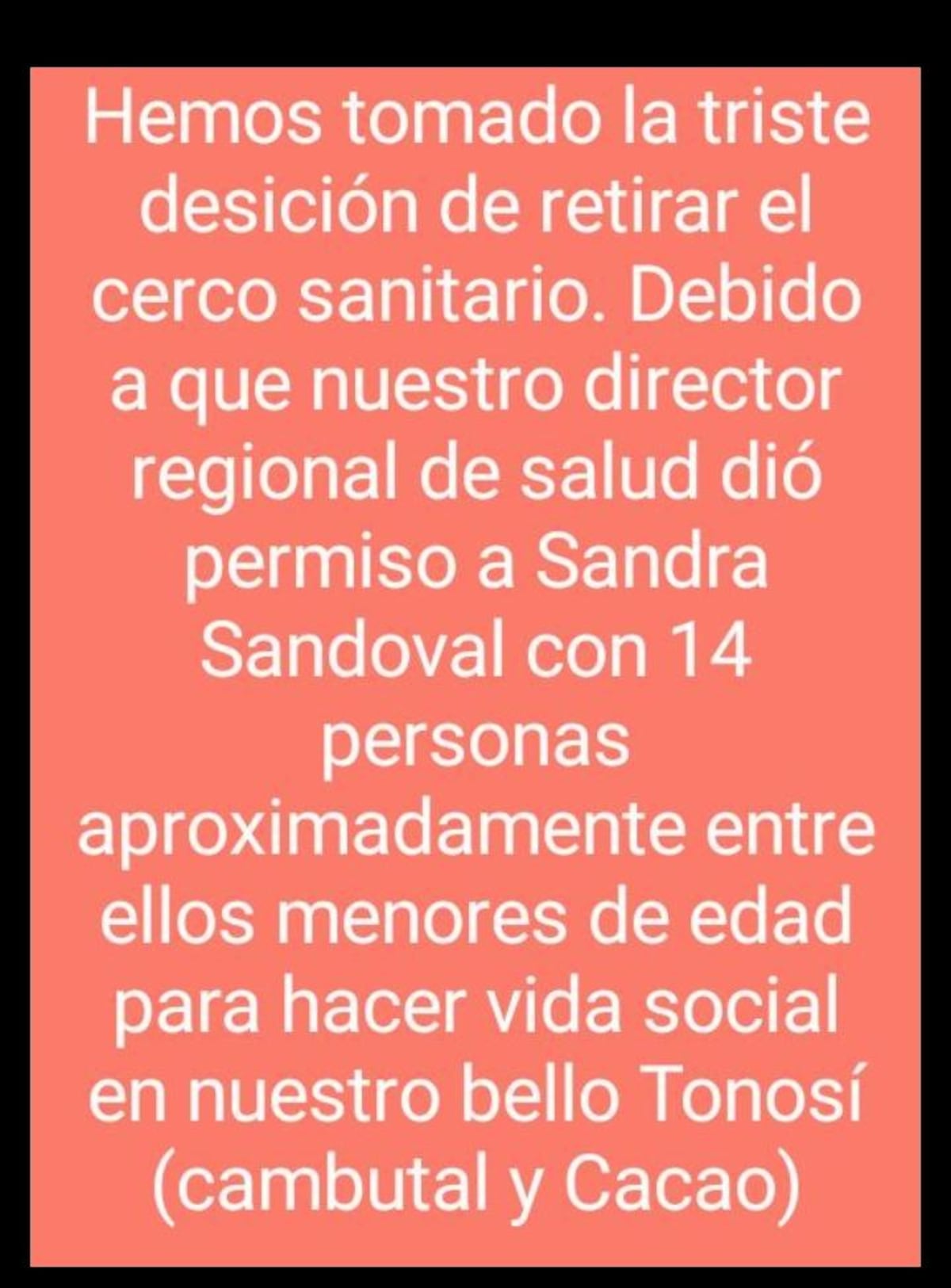 Se emberracan. Autoridades permiten a Sandra Sandoval pasar cerco en Tonosí en día de cuarentena absoluta y se formó. Video