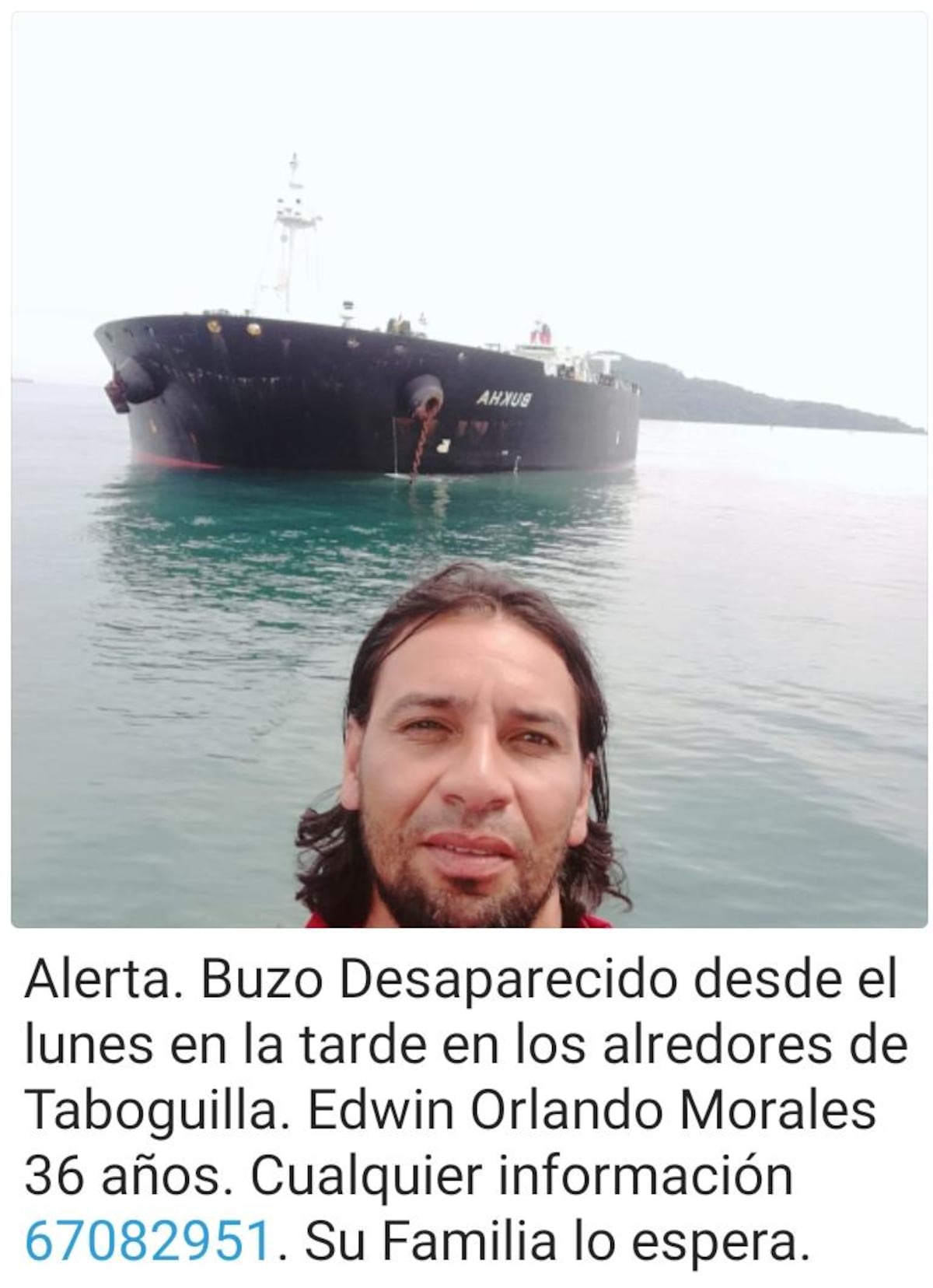 Desaparece buzo panameño. Familia desesperada. Mantienen operativo de búsqueda