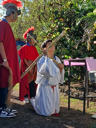 Estudiantes conmueven con su Vía Crucis en Veraguas