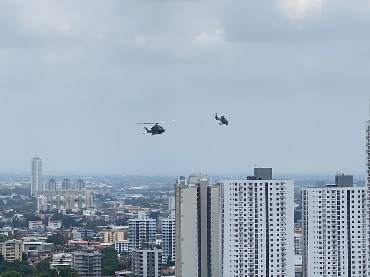 En un helicóptero, desde el cielo, Monseñor Ulloa bendijo a Panamá este Domingo de Ramos