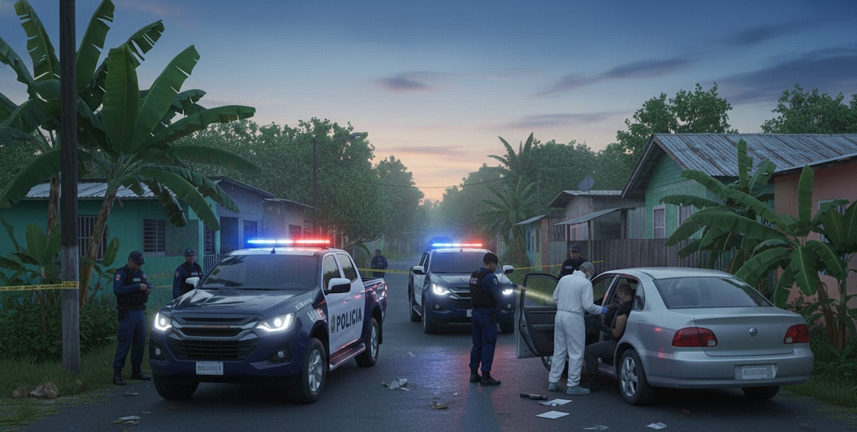 Persecución en Arraiján termina con un detenido y un cadáver dentro de auto robado