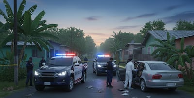 Persecución en Arraiján termina con un detenido y un cadáver dentro de auto robado