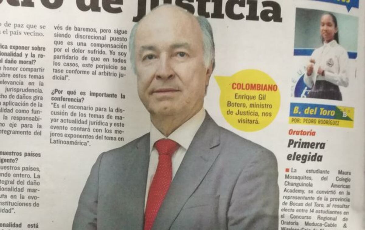 Ministro de Justicia de Colombia, Enrique Gil Botero, conversa con Mi Diario