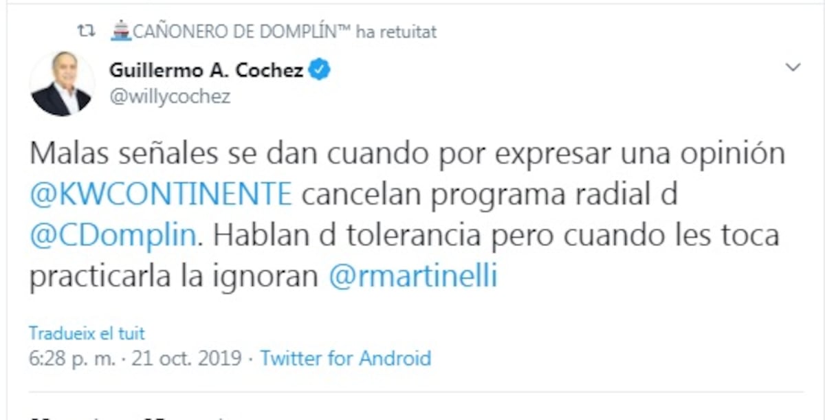 Cierran El Cañonero de Domplín. El comunicador cree que fue orden de Martinelli