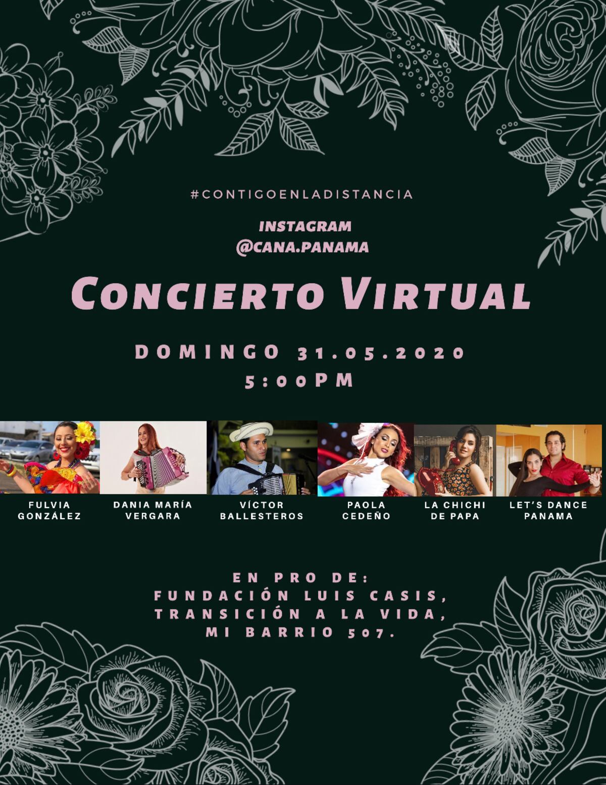 Este domingo. Concierto virtual en pro de fundaciones que ayudan a los que menos tienen