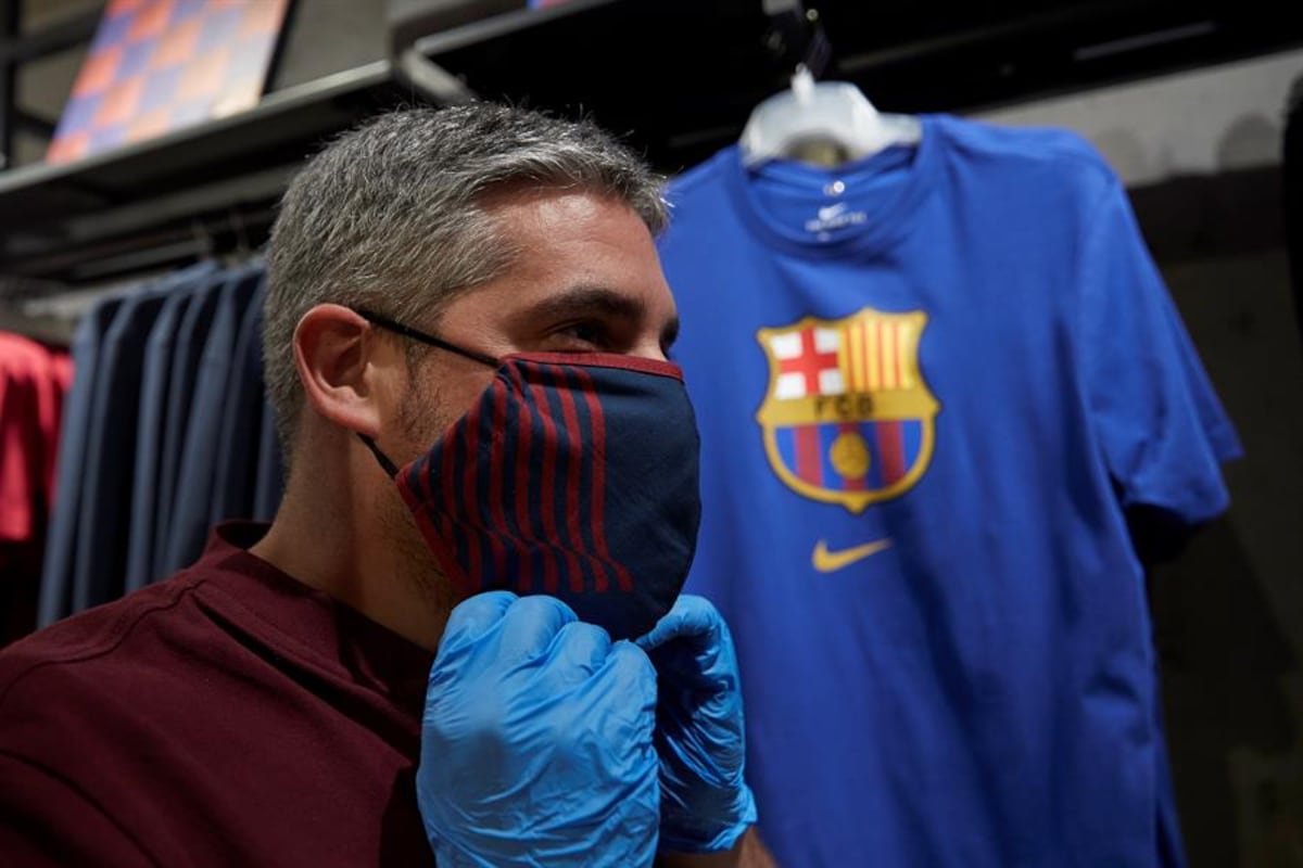 El Barça pone a la venta sus propias mascarillas protectoras