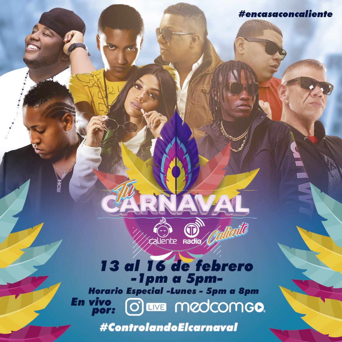 Para que lo disfrutes en tu burbuja familiar. Da Flow Internacional, Telemetro y Calienten traen los mejores carnavales virtuales