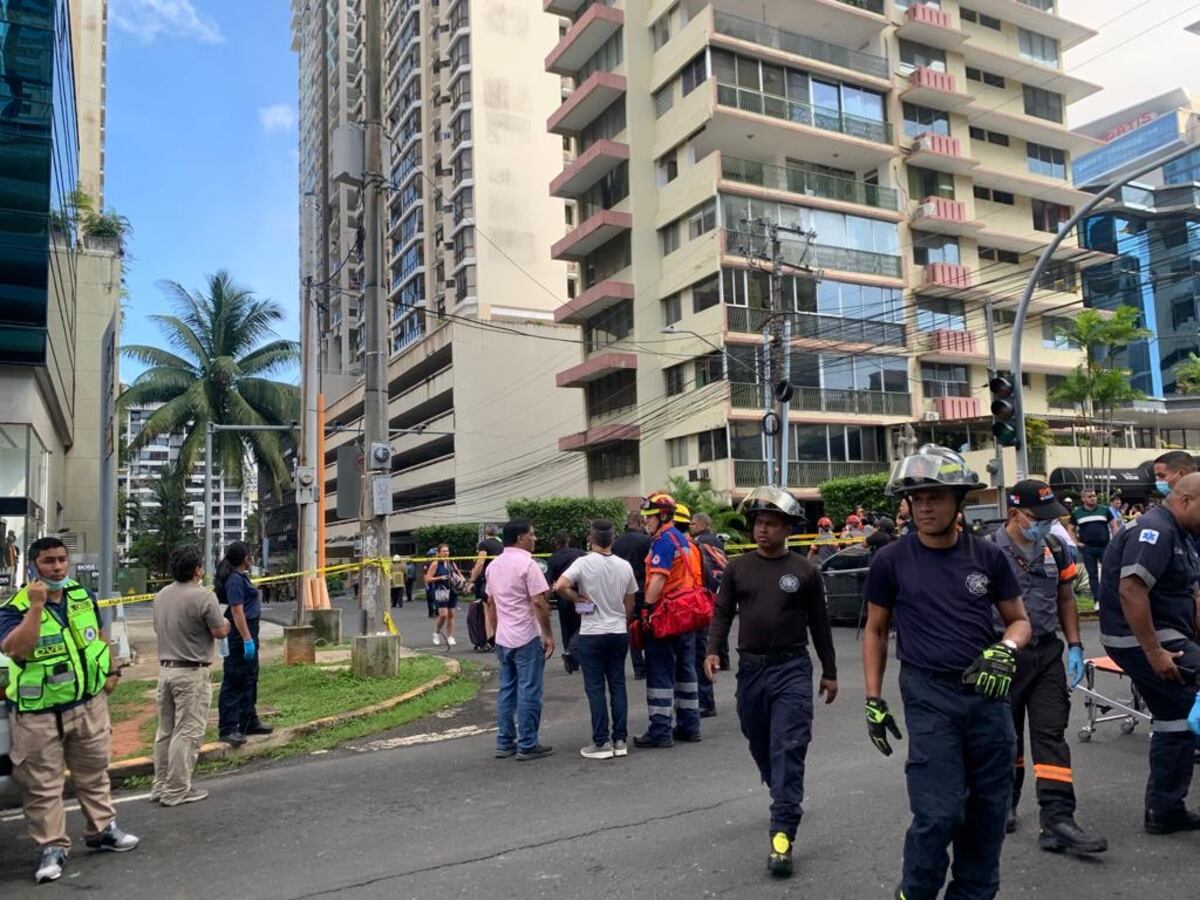 Fuerte explosión en edificio en Obarrio. Se reportan 22 heridos y una persona grave