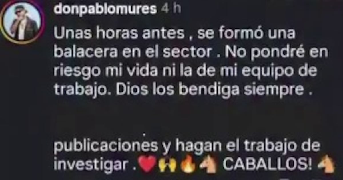 Balas frenan la fiesta: Don Pablo Mures cancela show en Chepo tras balacera para proteger a su equipo