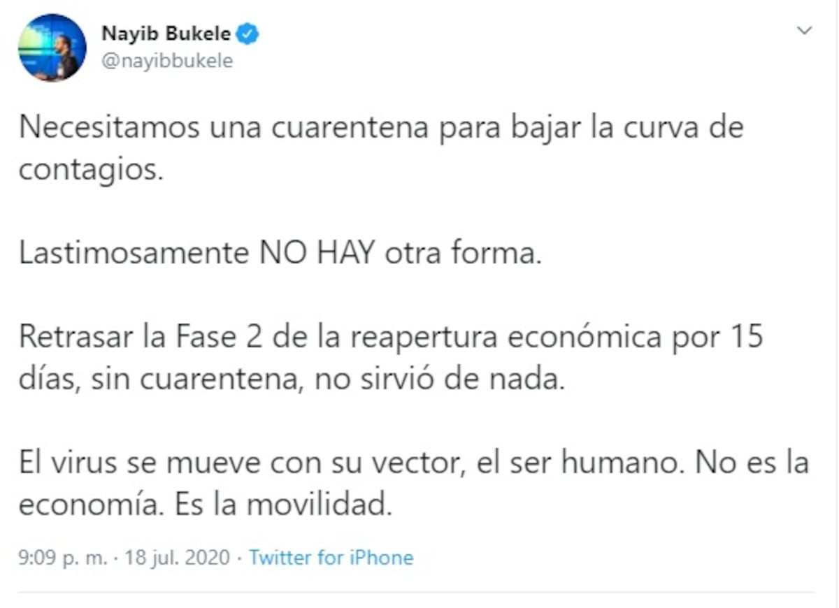 Bukele dará bolsas de comida a todos los ciudadanos y pagará la mitad de la planilla a pequeños empresarios