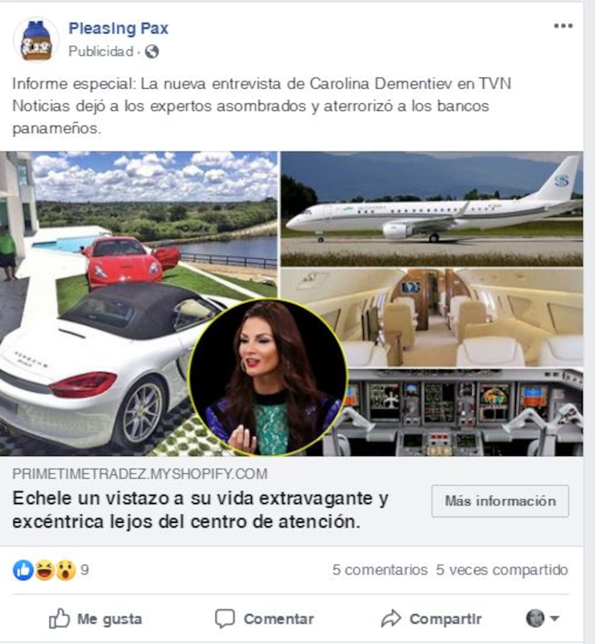 Carolina Dementiev pide ayuda para que denuncien cuentas en Facebook que podrían hacer que los panameños lo pierdan todo 