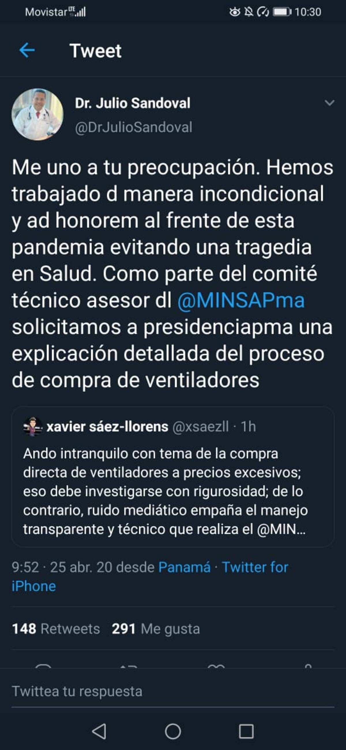 Se prendió el rancho.  Dr. Sáez Llorens y Dr. Julio Sandoval piden explicación sobre precios excesivos de ventiladores