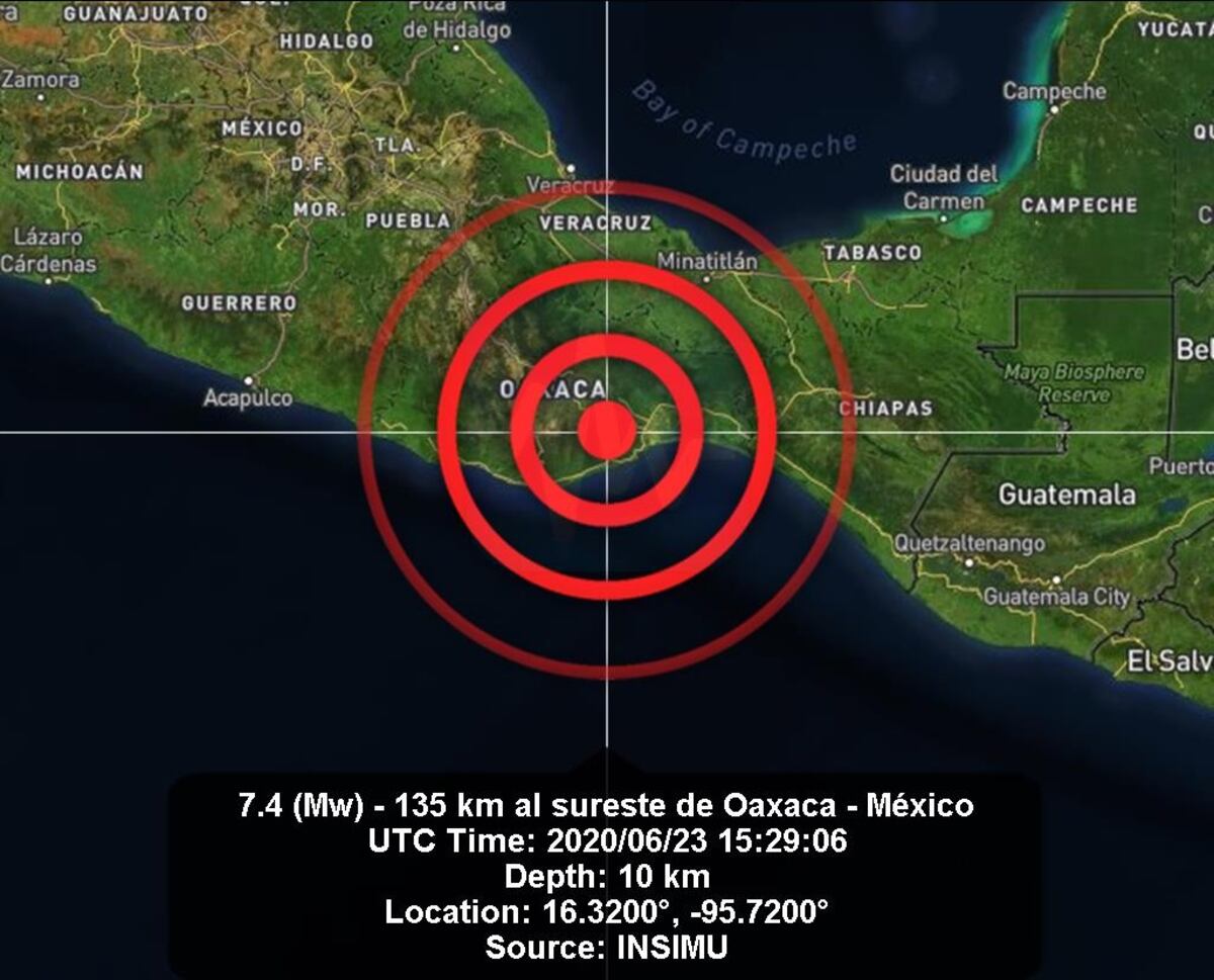 Terremoto de 7,1 grados en Oaxaca, México