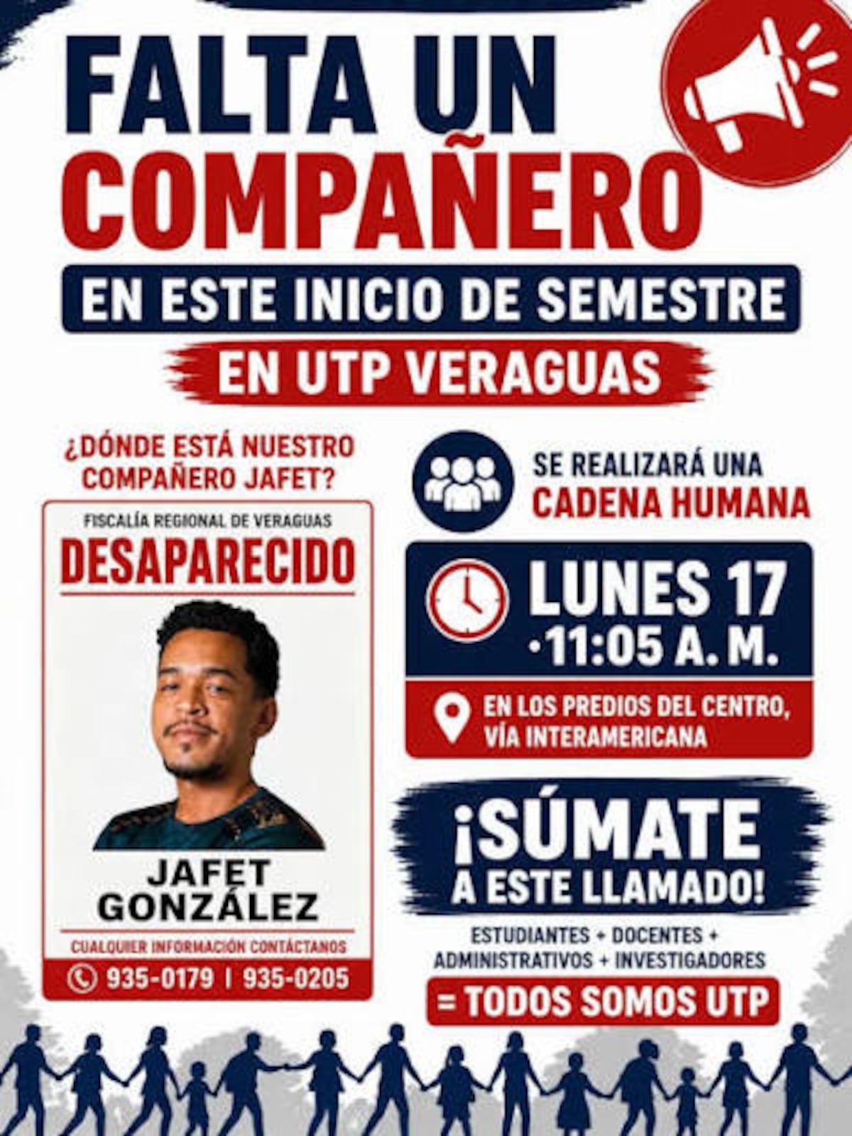 Desaparición de Jafeth González da un giro: cuatro aprehendidos por robo y privación de libertad