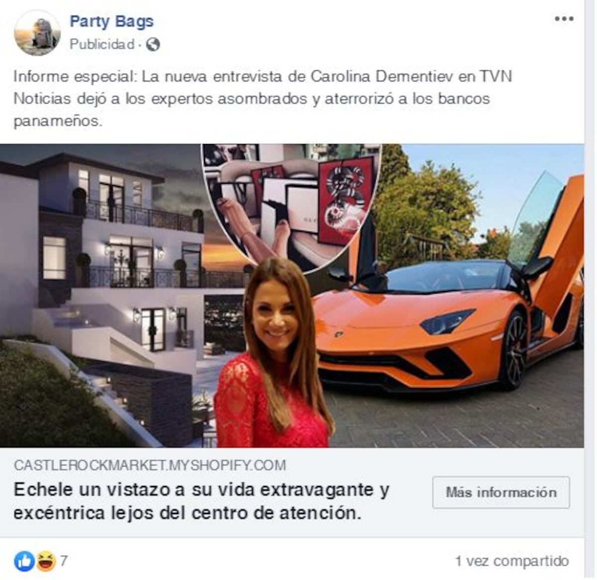 Carolina Dementiev pide ayuda para que denuncien cuentas en Facebook que podrían hacer que los panameños lo pierdan todo 